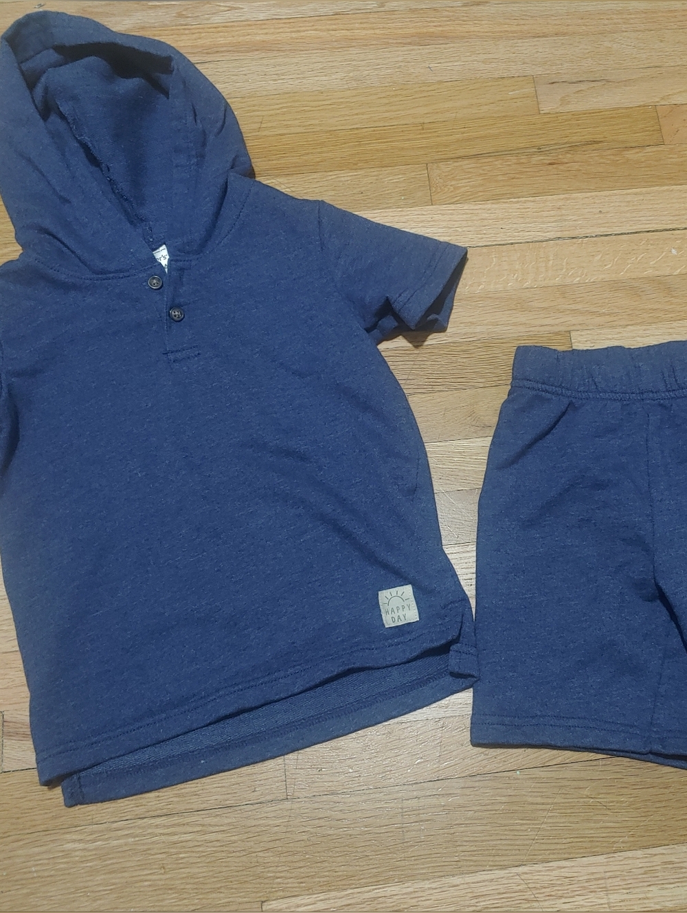 Carter's Navy Hooded Short Set / Size 3t